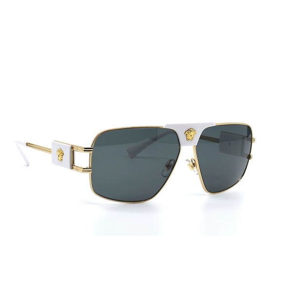 VERSACE VE2251 147187 GOLD/WHITE DARK GREY SUNGLASSES main image 4